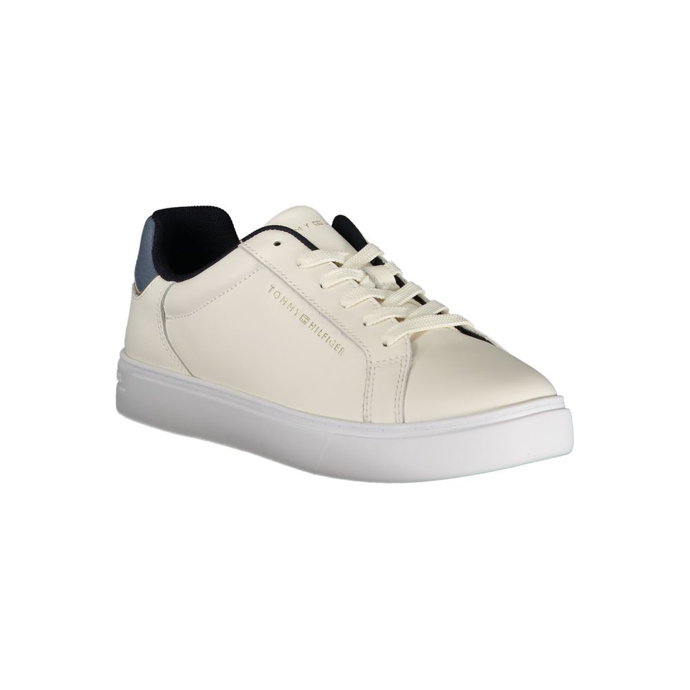 Tommy Hilfiger Beige Leather Women Women's Sneaker