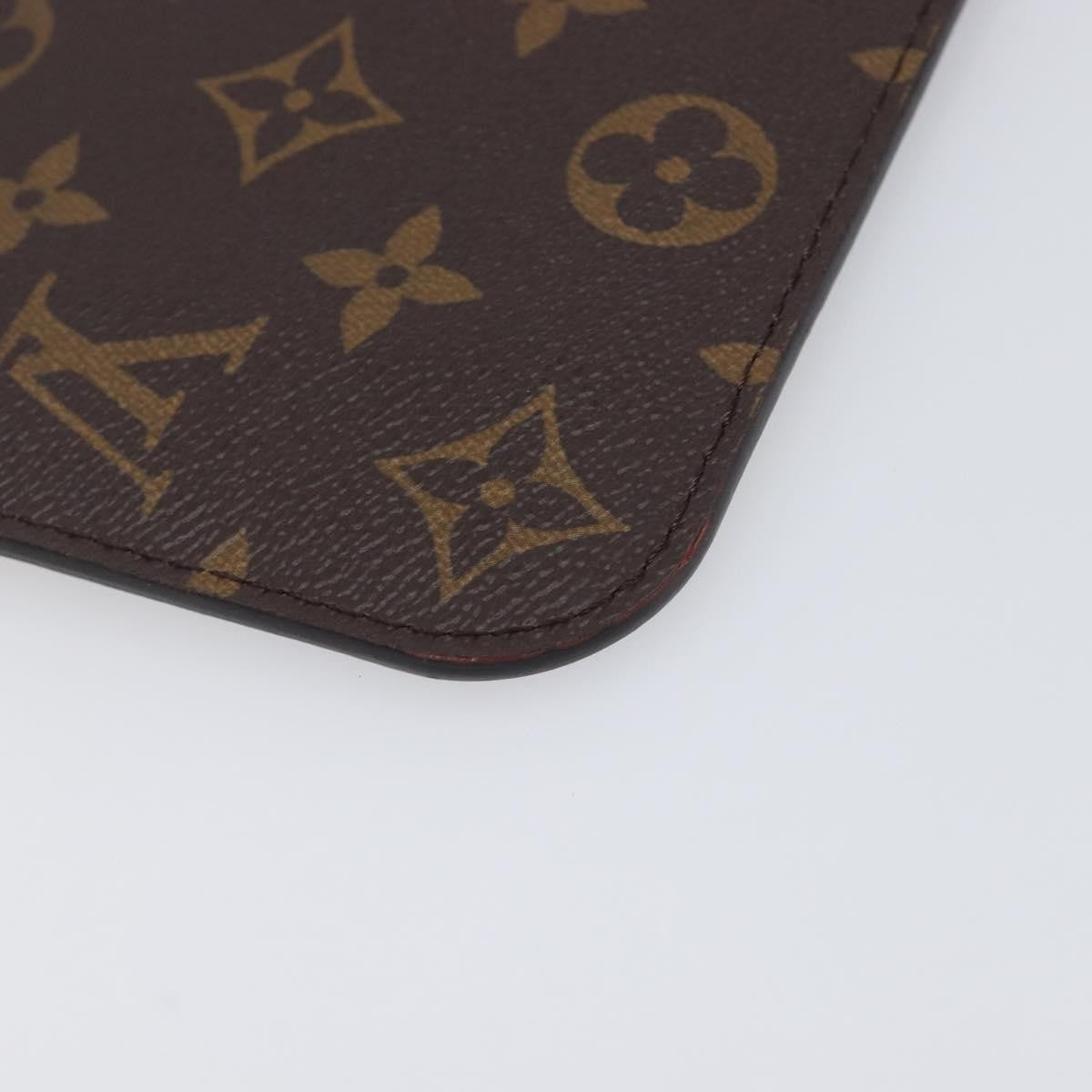 Louis Vuitton Neverfull Pochette Monogram Canvas Brown Canvas Clutche & Pouche Bag (Pre-Owned)