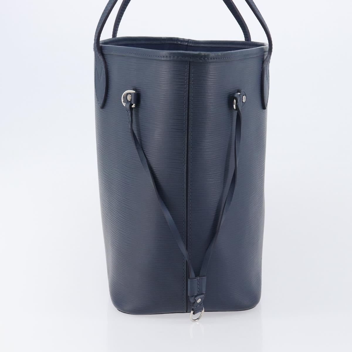 Louis Vuitton Neverfull Epi Leather Blue Leather Tote Bag Bag (Pre-Owned)