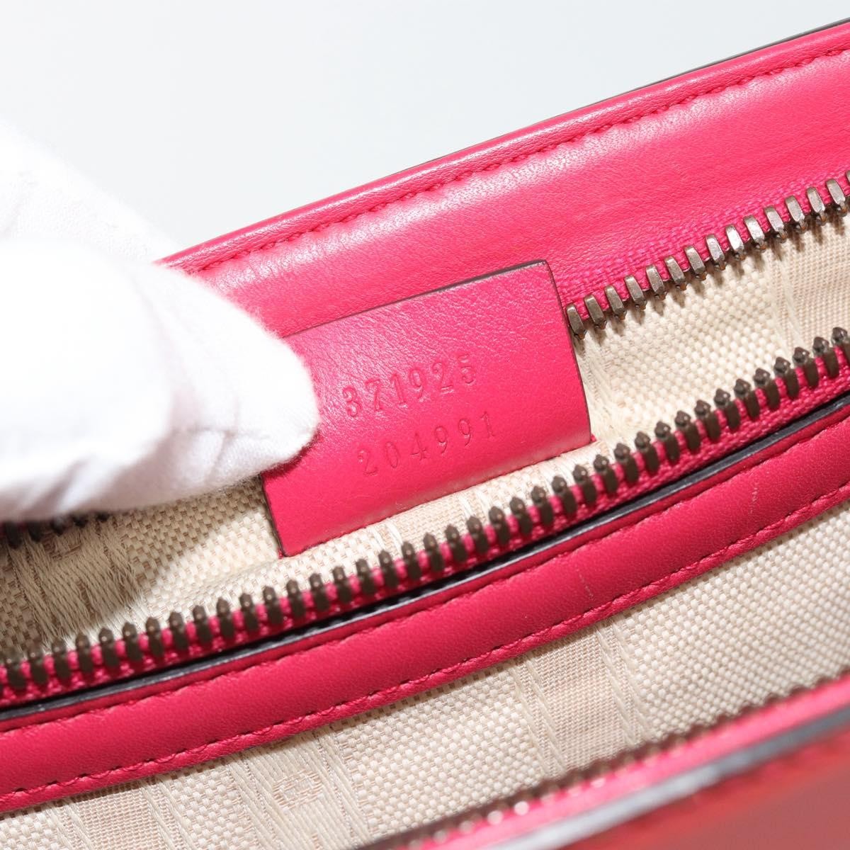 Gucci Bright Bit Convertible Tote Patent Pink Patent_Leather Tote Bag Bag (Pre-Owned)