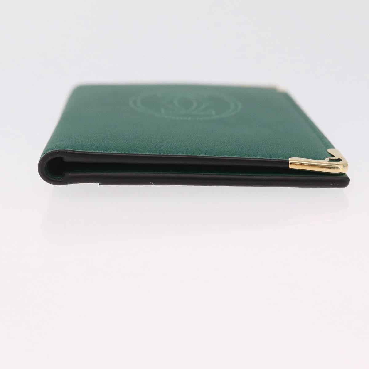 Cartier Coin Purse Must De Cartier Leather Green Leather Wallets Accessory (Pre-Owned)