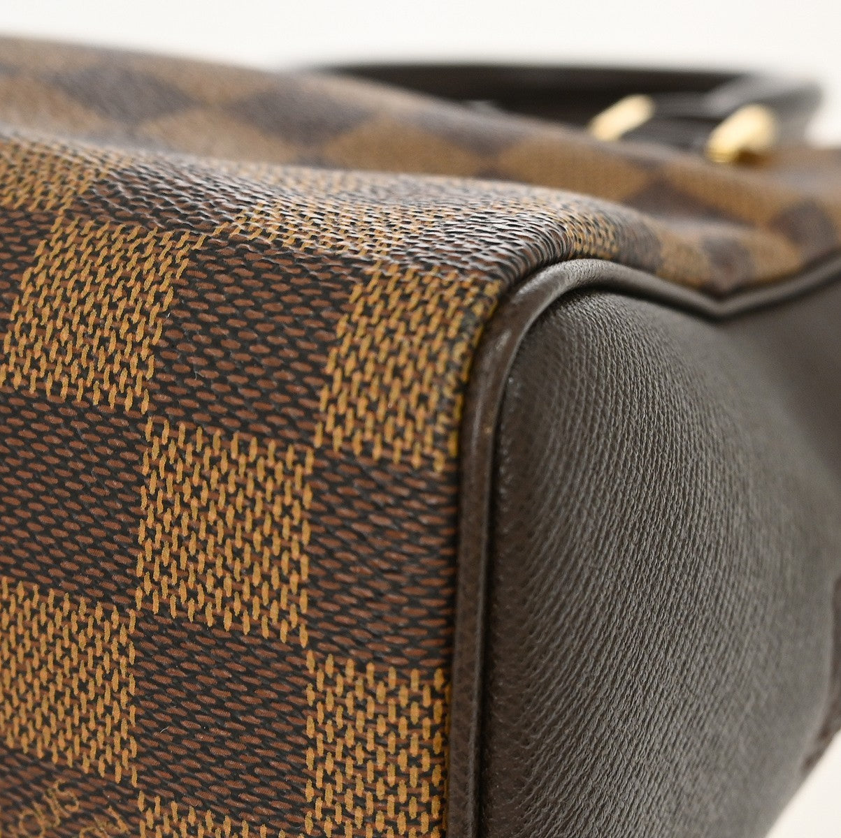 Louis Vuitton Brera Damier Ebene Brown Canvas Handbag (Pre-Owned)