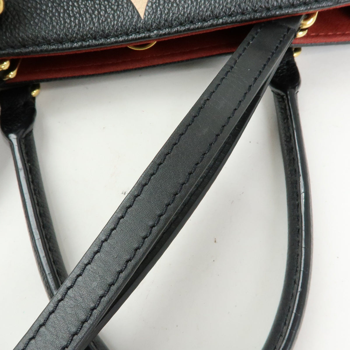 Louis Vuitton Onthego Bicolor Monogram Empreinte Giant Black Leather Tote Bag Bag (Pre-Owned)