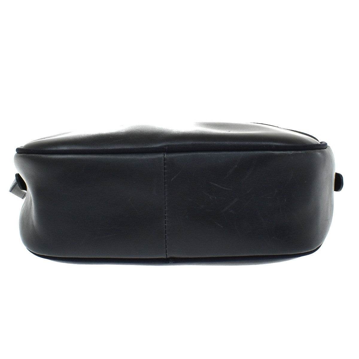 Salvatore Ferragamo Vara Bow Camera Leather Navy Leather Shoulder Bag Bag (Pre-Owned)