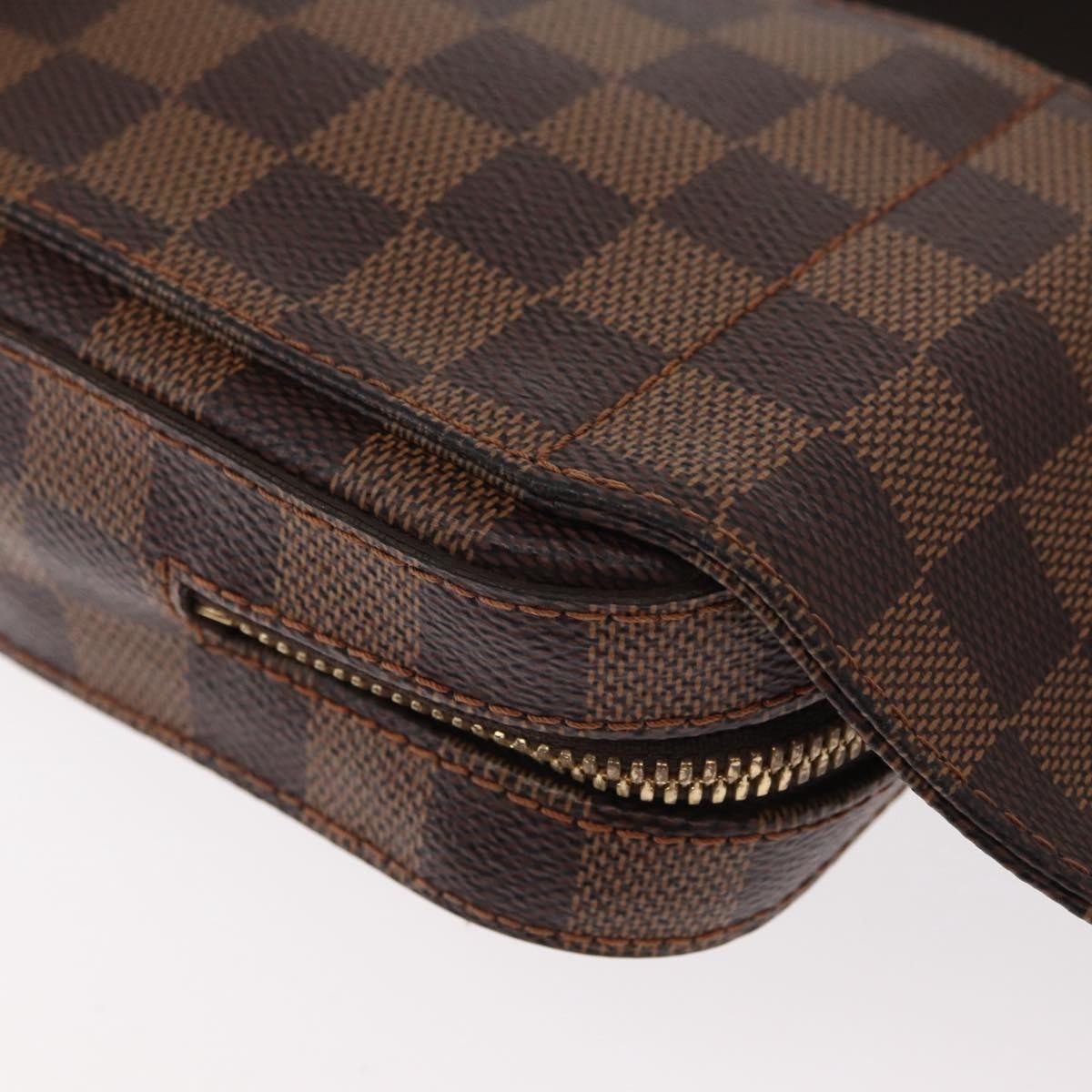 Louis Vuitton Geronimos Waist Damier Ebene Brown Canvas Clutche & Pouche Bag (Pre-Owned)