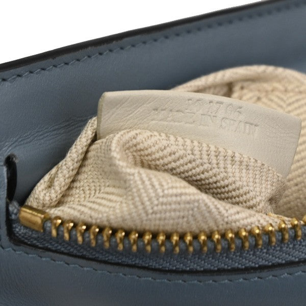 Loewe T Messenger Leather Blue Leather Shoulder Bag Bag (Pre-Owned)