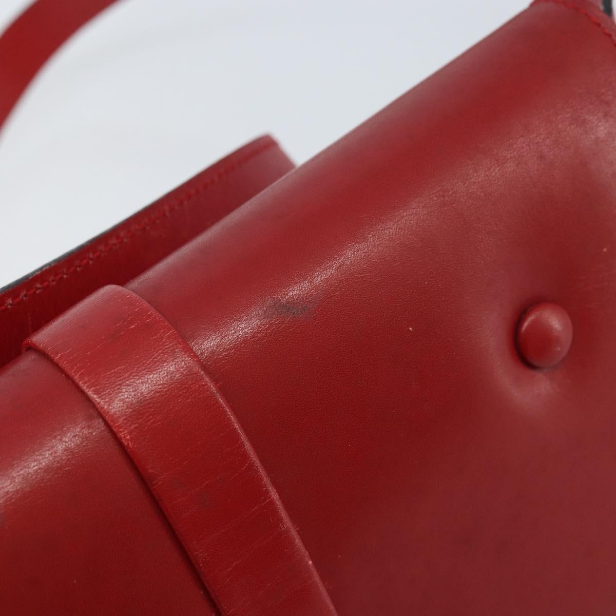 Celine Vintage Leather Red Leather Shoulder Bag Bag (Pre-Owned)