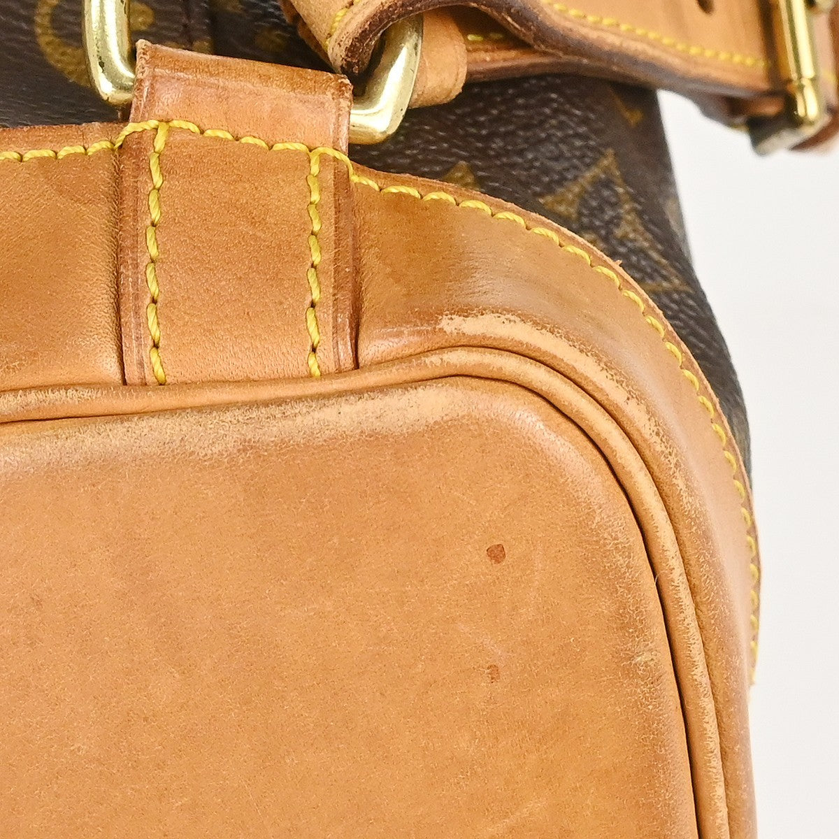 Louis Vuitton Vintage Montsouris Monogram Canvas Brown Canvas Backpack Bag (Pre-Owned)