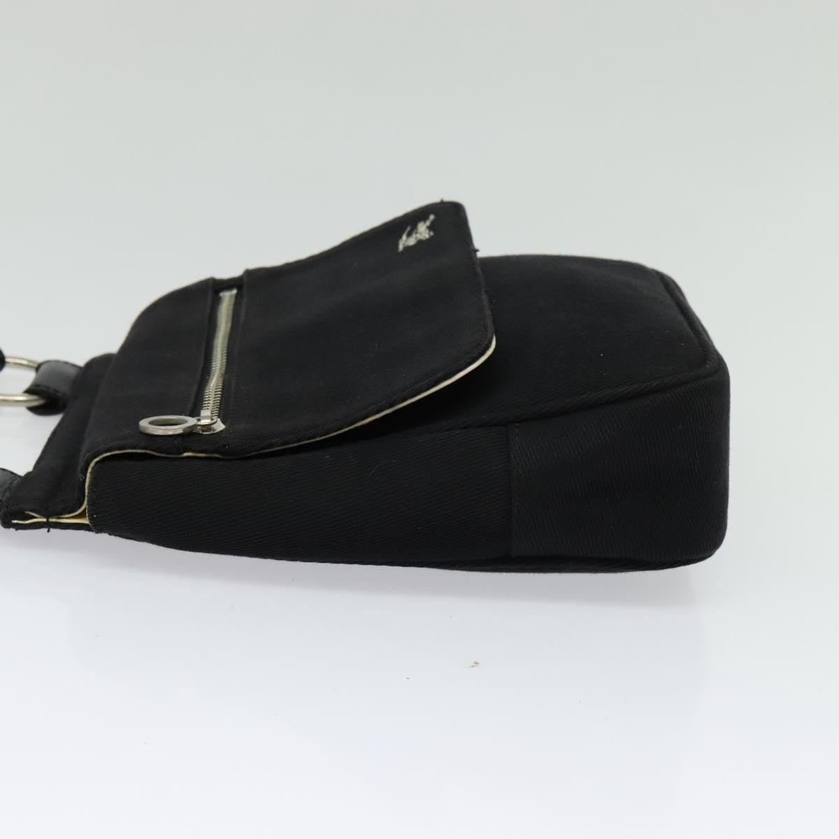 Burberry Blue Label Canvas Black Canvas Shoulder Bag Bag (Pre-Owned)