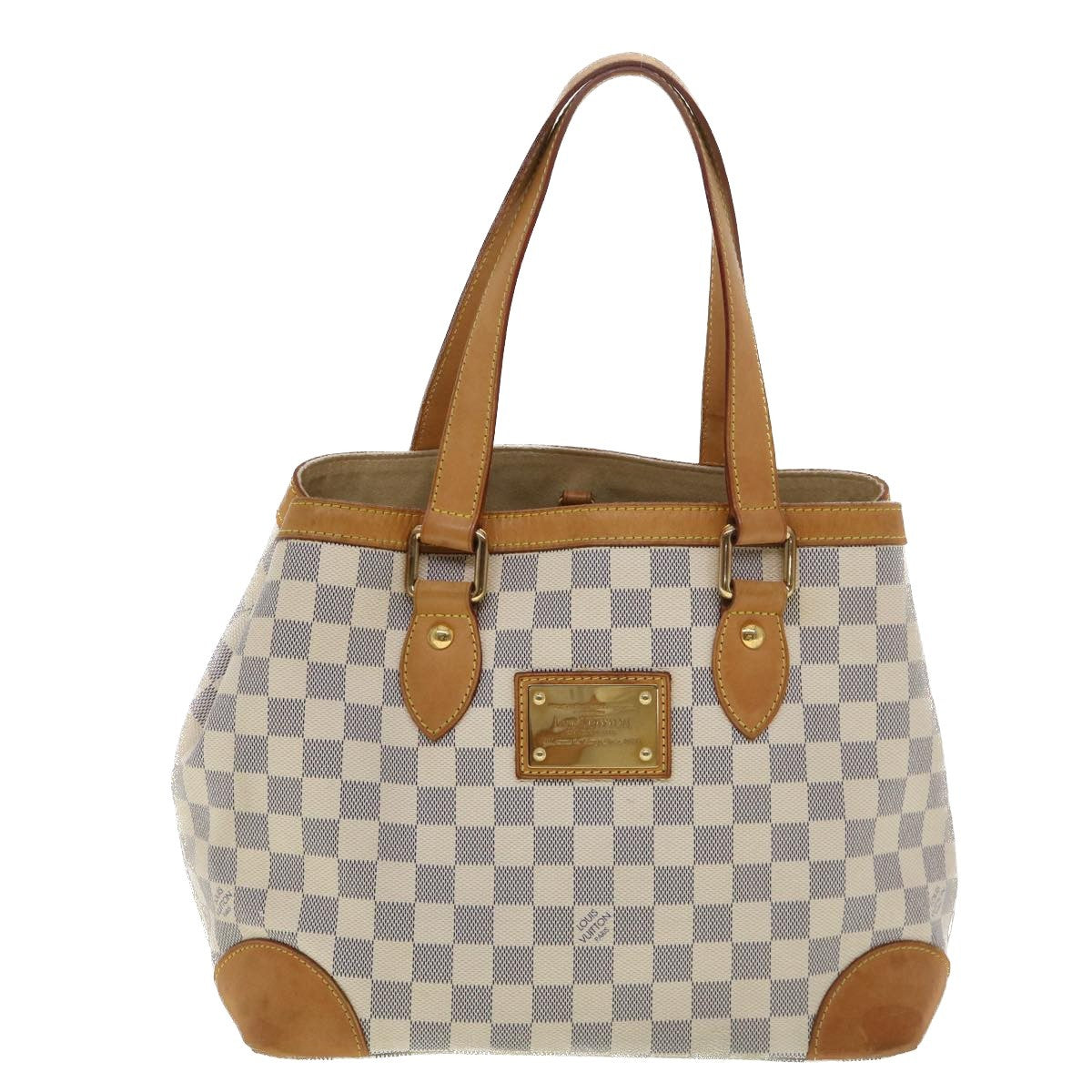 Louis Vuitton Hampstead Damier White Canvas Tote Bag Bag (Pre-Owned)