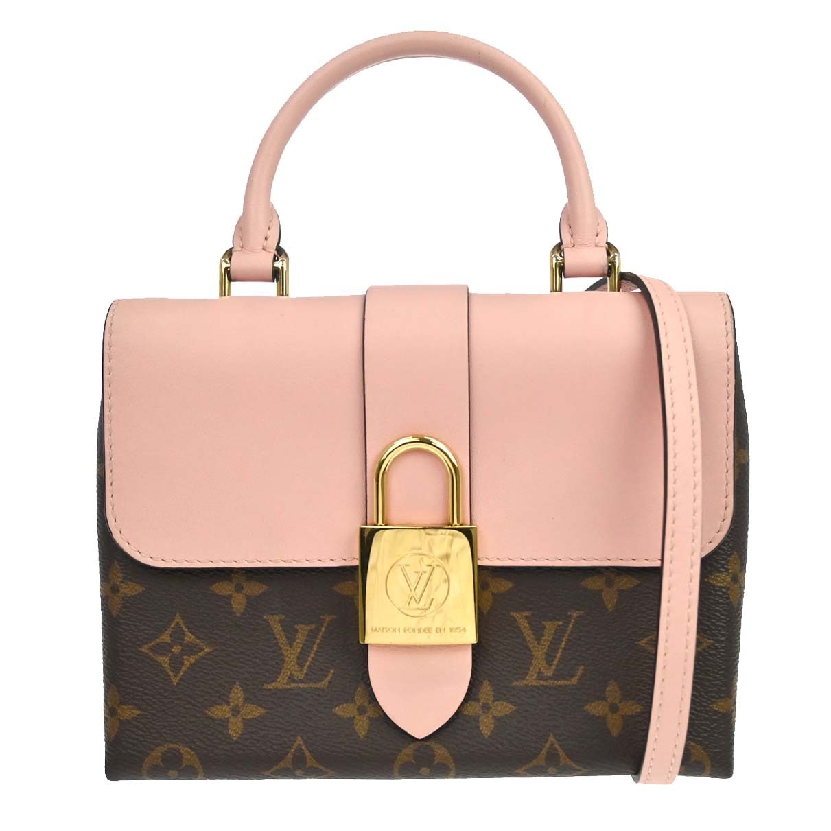 Louis Vuitton Locky Bb Monogram Brown Canvas Handbag (Pre-Owned)