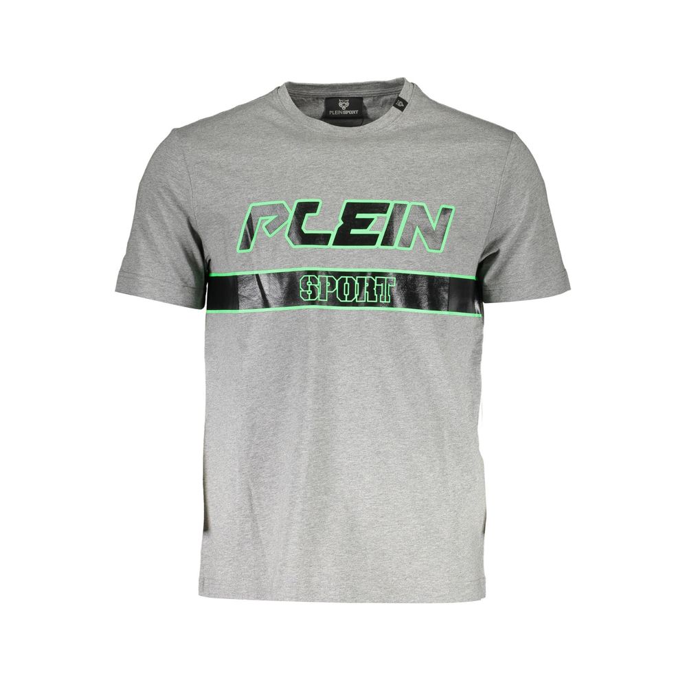 Plein Sport Grigio Cotton Men Men's T-Shirt