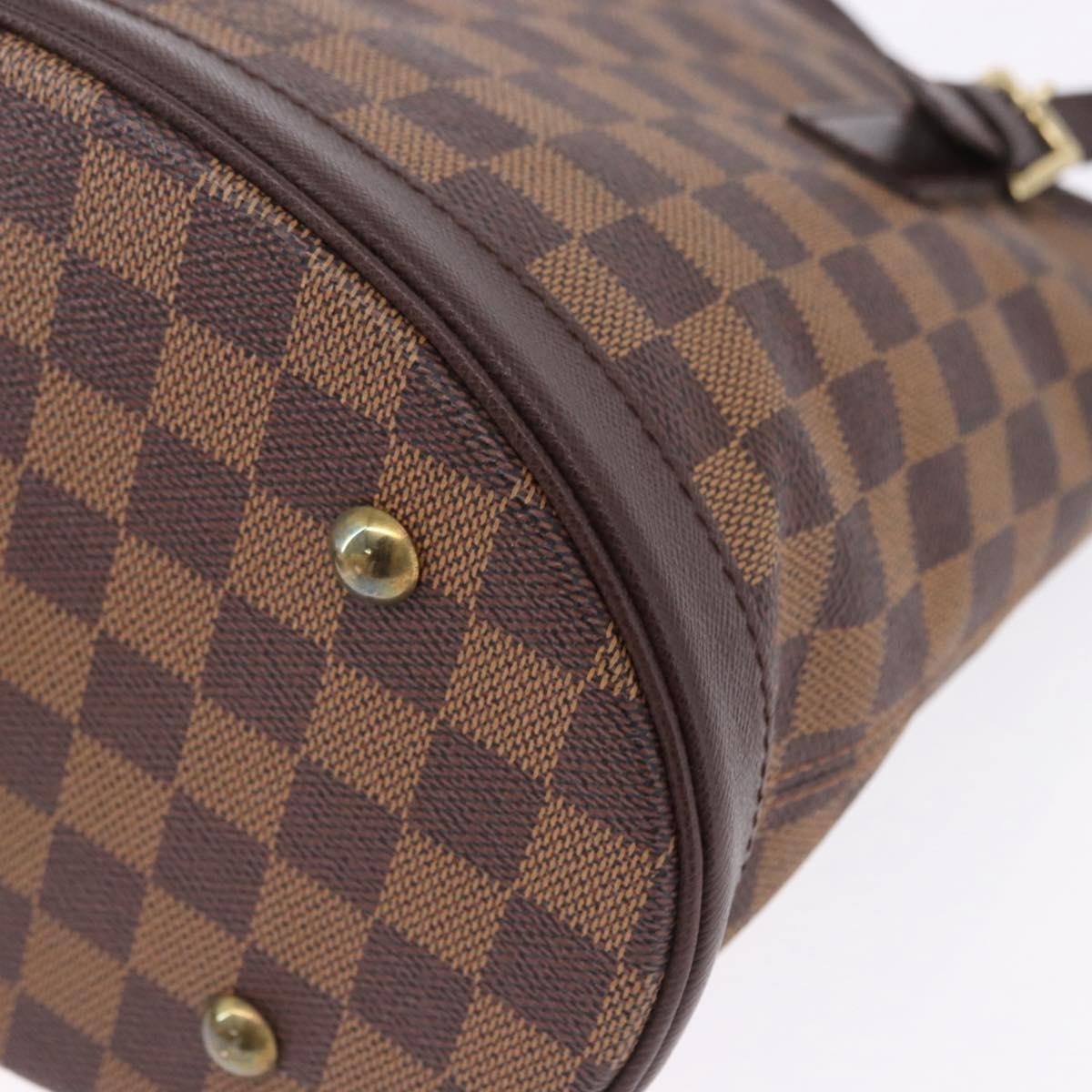 Louis Vuitton Marais Bucket Damier Ebene Brown Canvas Shoulder Bag Bag (Pre-Owned)