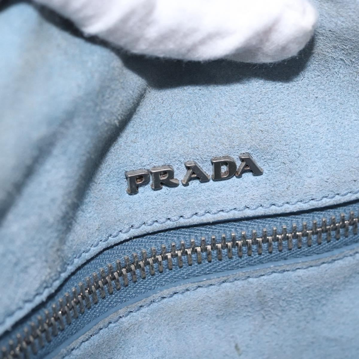 Prada Etiquette Flap Studded Glace Calfskin Gray Leather Shoulder Bag Bag (Pre-Owned)