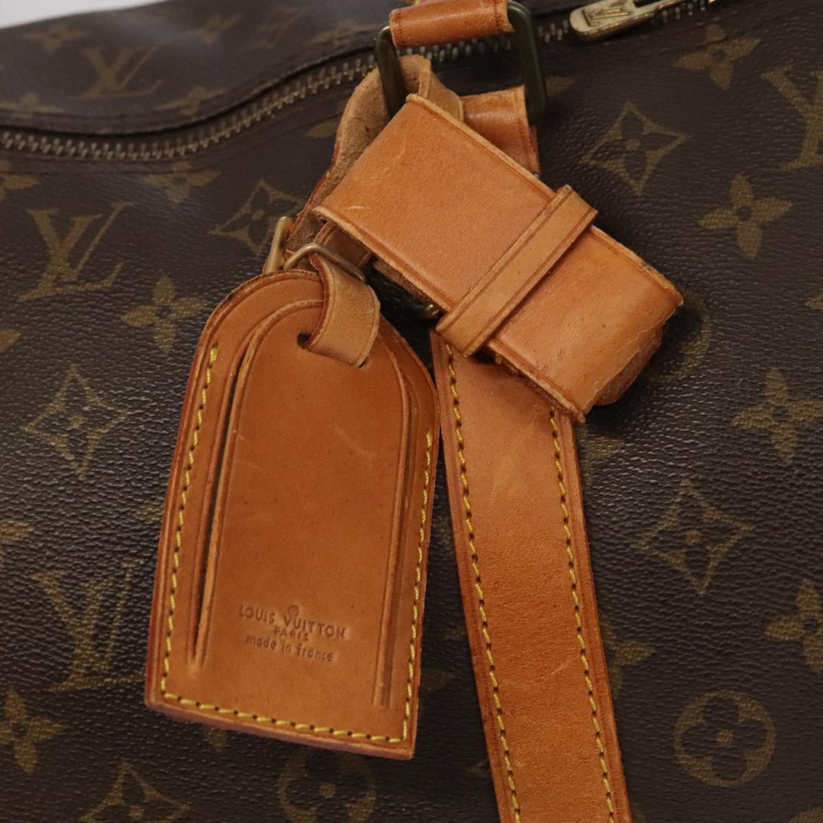 Louis Vuitton Keepall Monogram Canvas Brown Canvas Travel Bag Bag (Pre-Owned)