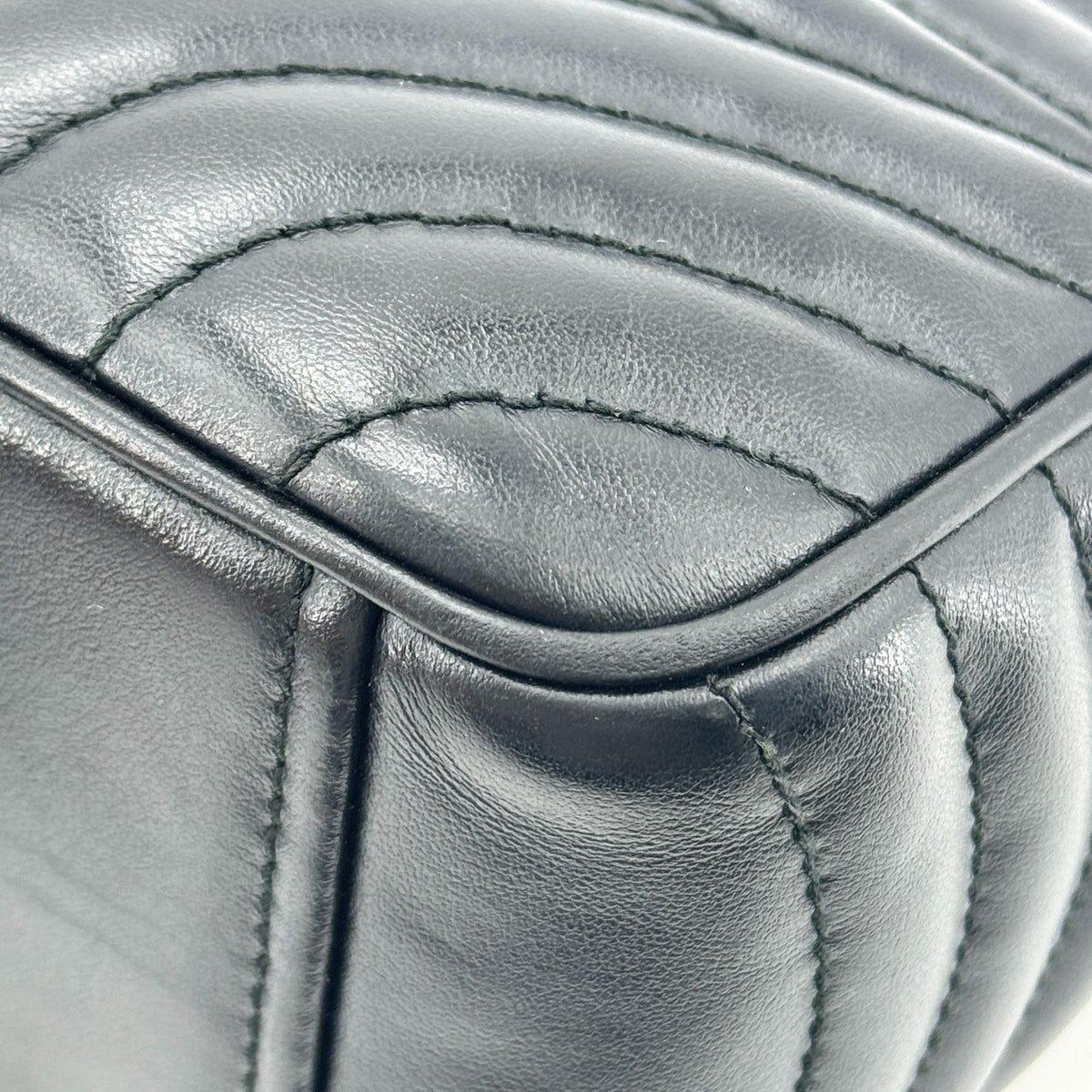 Prada Camera Diagramme Quilted Leather Black Calfskin Handbag (Pre-Owned)
