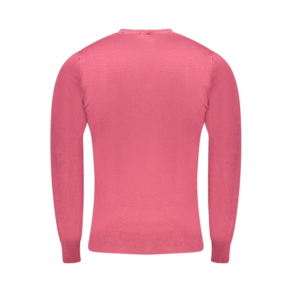 Cavalli Class Rosso Viscose Men Men's Sweater
