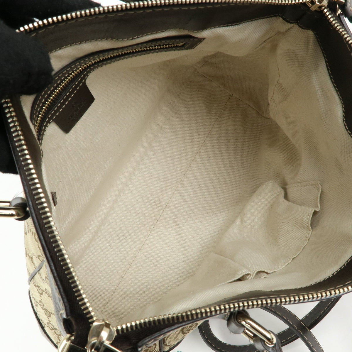 Gucci Mayfair Convertible Gg Canvas Beige Canvas Tote Bag Bag (Pre-Owned)