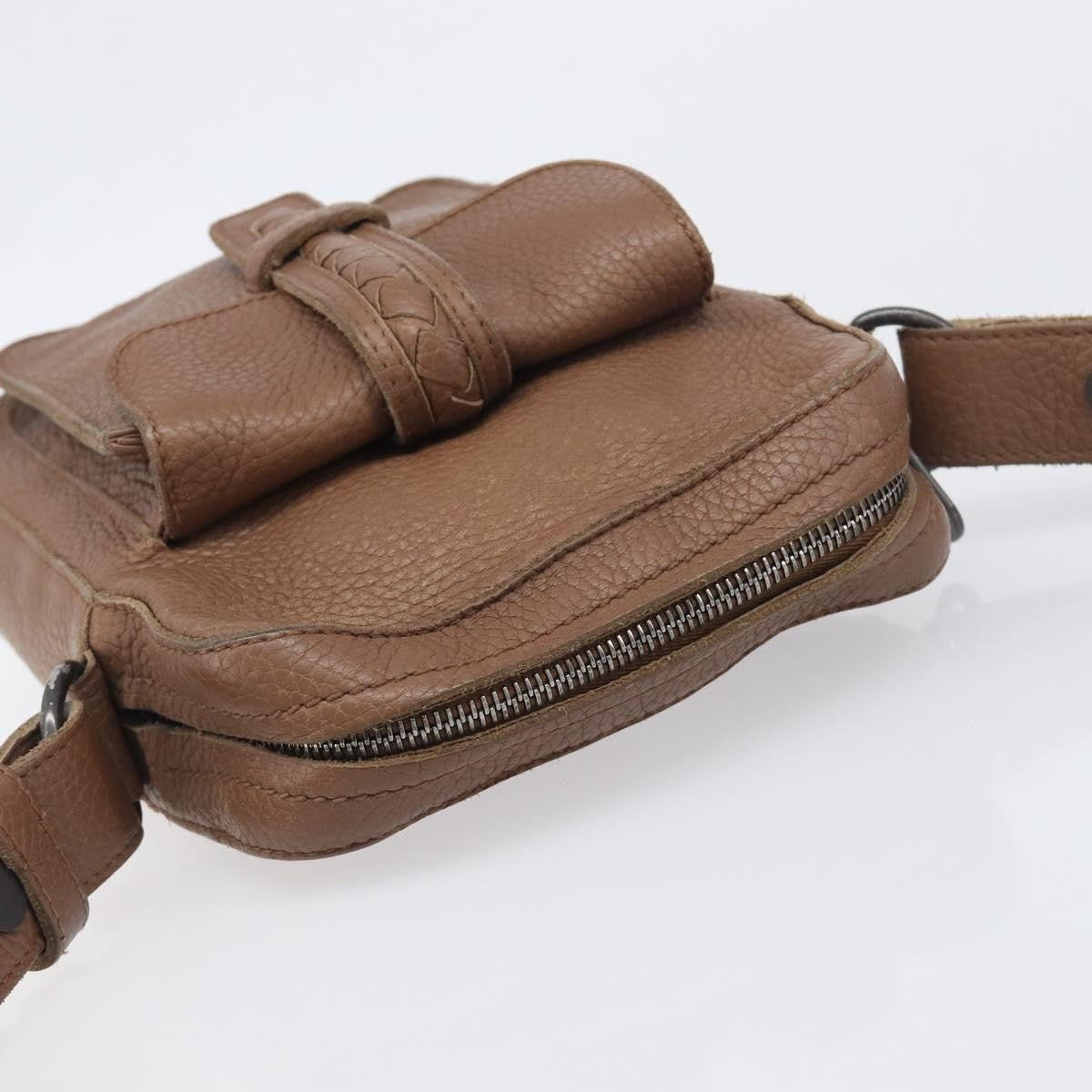 Bottega Veneta Shoulder Leather Brown Leather Shoulder Bag Bag (Pre-Owned)