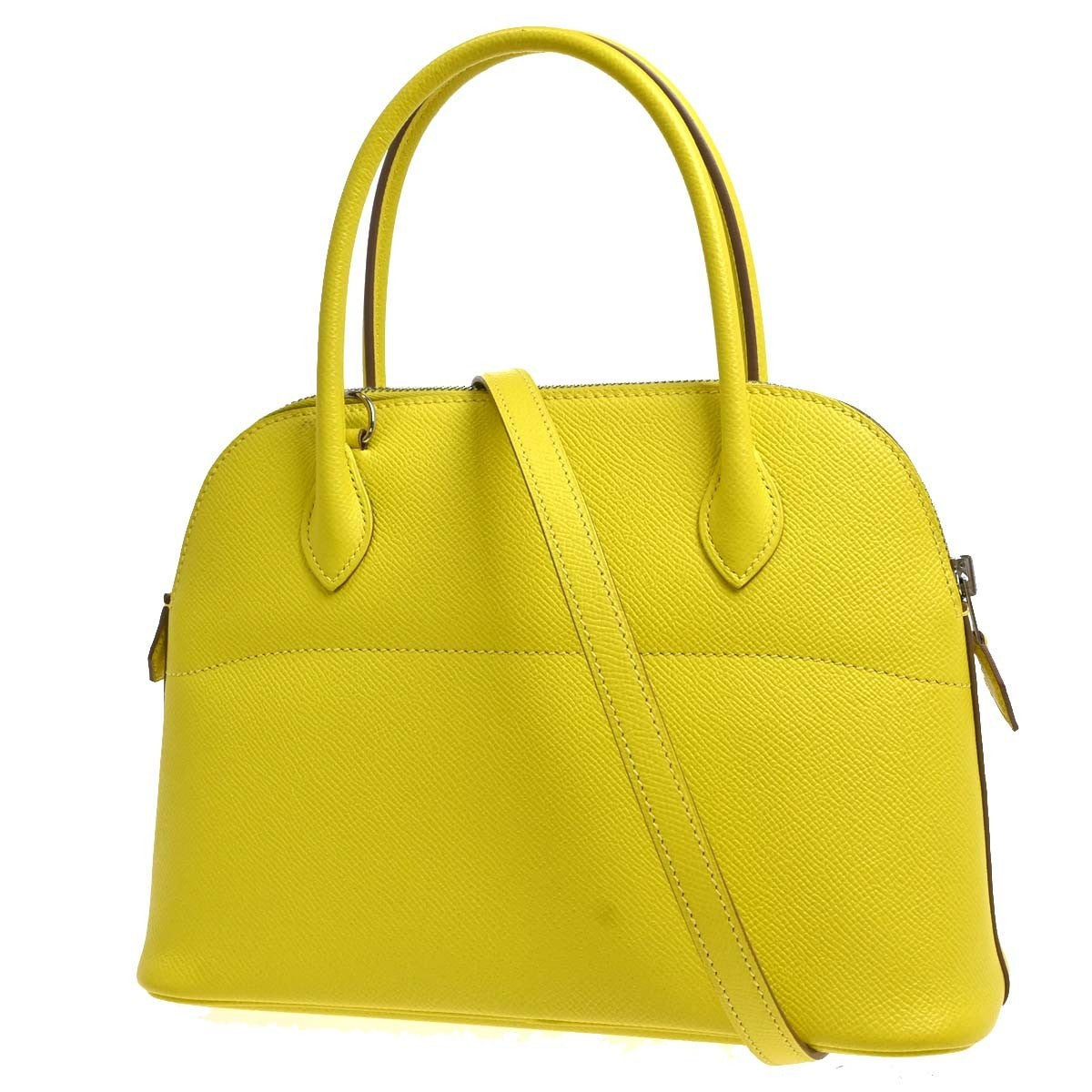Hermes Bolide Epsom Yellow Leather Handbag (Pre-Owned)