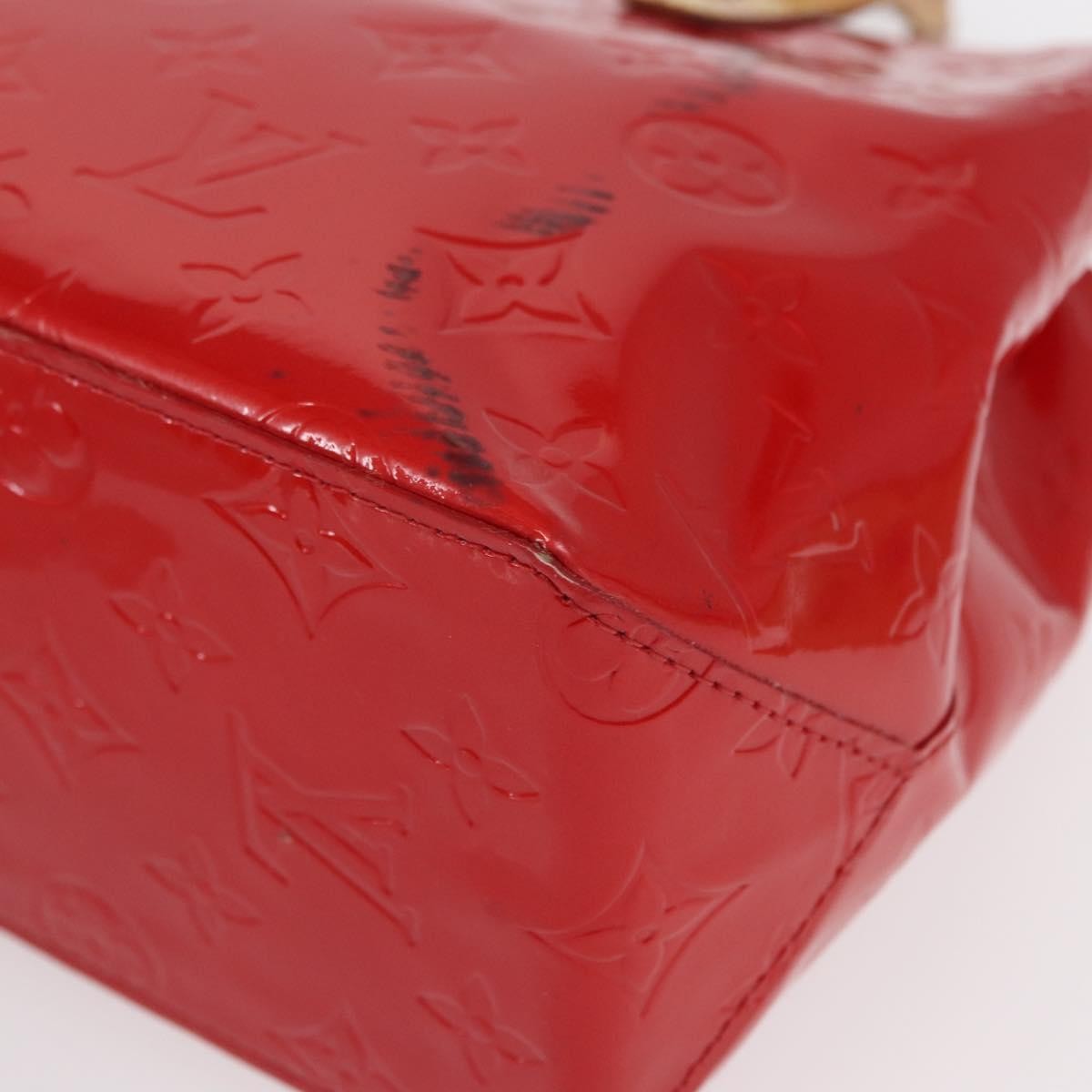 Louis Vuitton Reade Monogram Vernis Red Patent_Leather Handbag (Pre-Owned)