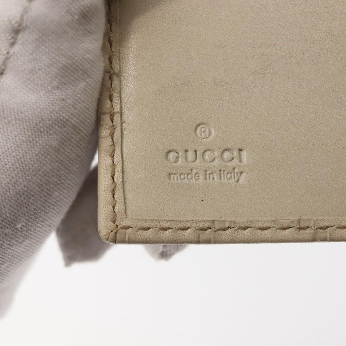 Gucci Ring Agenda Cover Guccissima Leather Beige Leather Briefcase Bag (Pre-Owned)