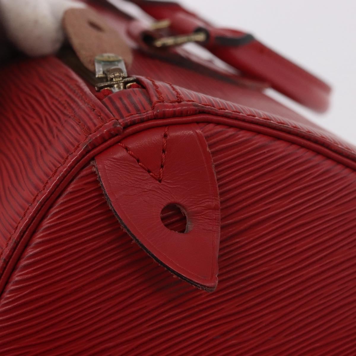 Louis Vuitton Speedy Epi Leather Red Leather Handbag (Pre-Owned)