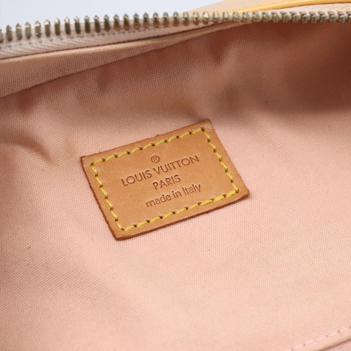 Louis Vuitton Vertical Taiga Leather Pink Patent_Leather Tote Bag Bag (Pre-Owned)