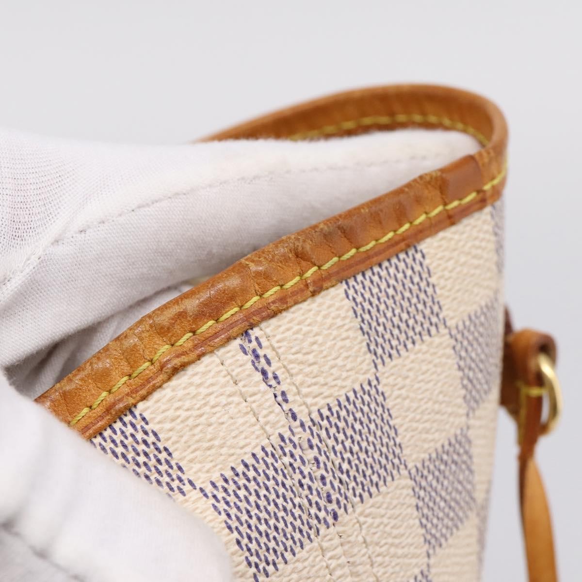 Louis Vuitton Neverfull Damier Beige Canvas Tote Bag Bag (Pre-Owned)
