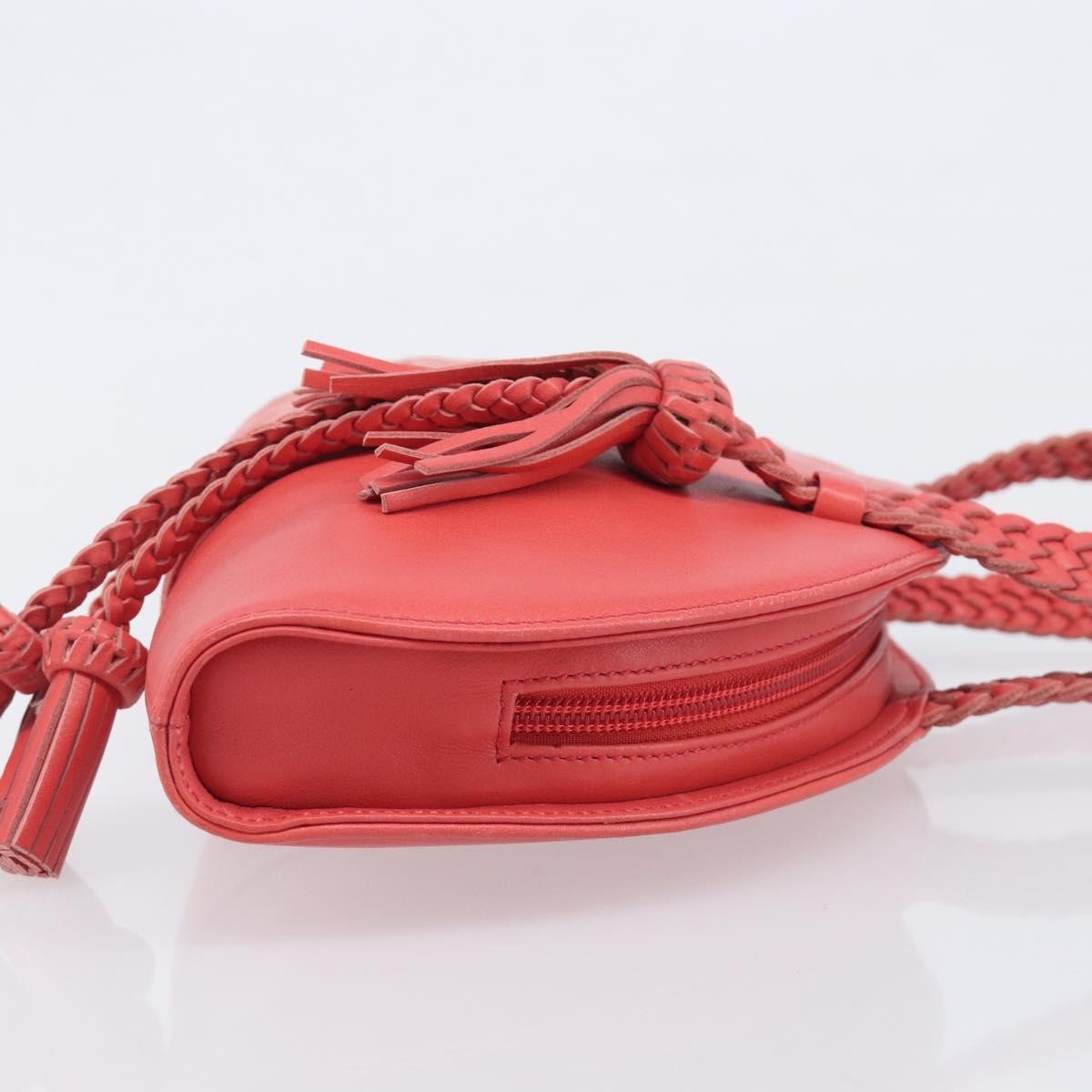 Loewe Shoulder Bag Leather Pink Leather Shoulder Bag Bag (Pre-Owned)