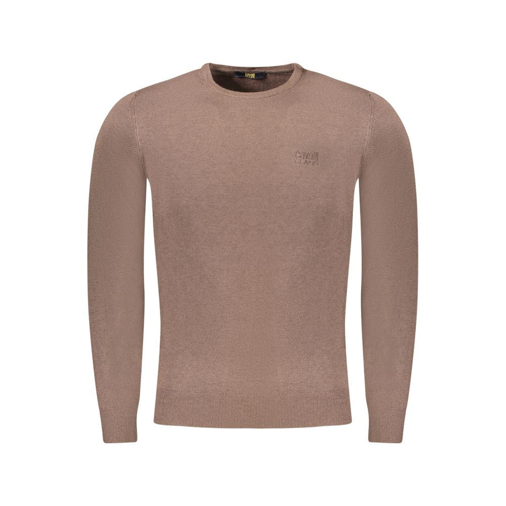Cavalli Class Marrone Viscose Men's Men's Sweater