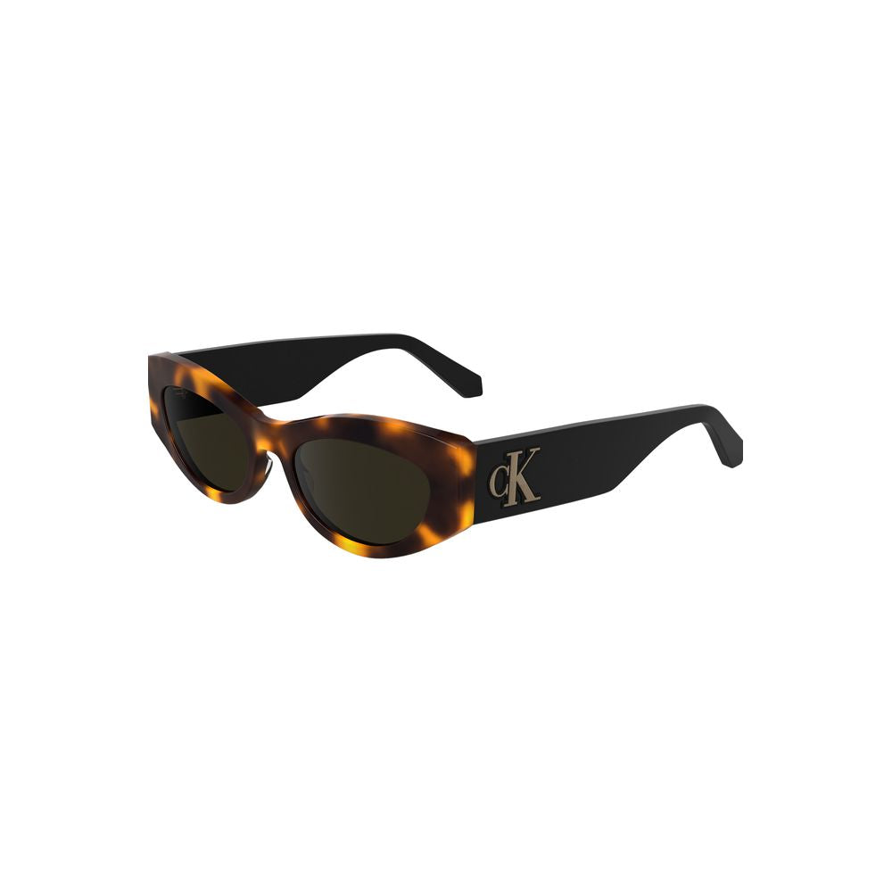 Calvin Klein Marrone Acetate Women Women's Sunglasses