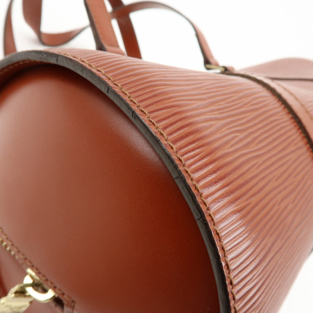 Louis Vuitton Soufflot Epi Leather Brown Leather Handbag (Pre-Owned)
