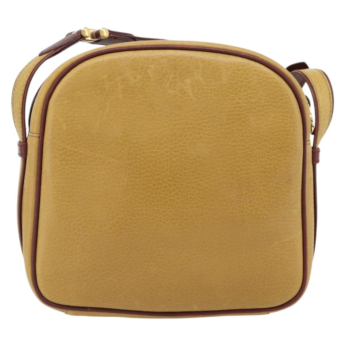 Cartier Tasseled Must De Cartier Leather Yellow Leather Shoulder Bag Bag (Pre-Owned)