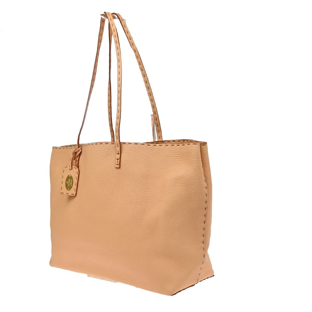 Fendi Roll Tote Selleria Leather Orange Leather Tote Bag Bag (Pre-Owned)