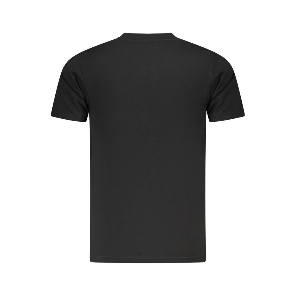 Cavalli Class Black Cotton Men Men's T-Shirt