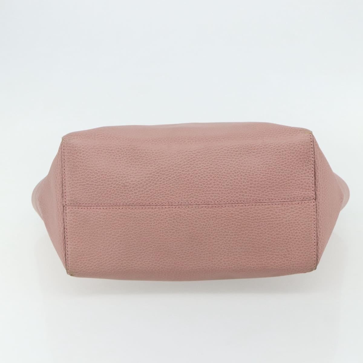Gucci Swing Tote Leather Pink Leather Tote Bag Bag (Pre-Owned)