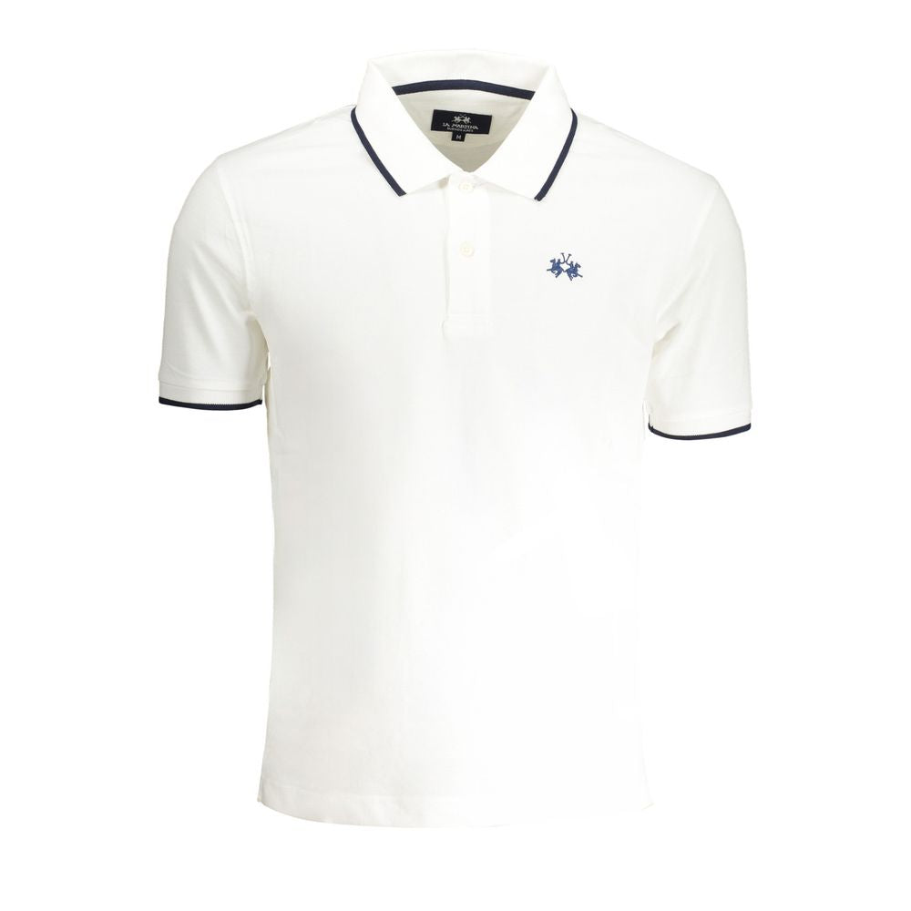 La Martina White Cotton Men's Polo Men's Shirt
