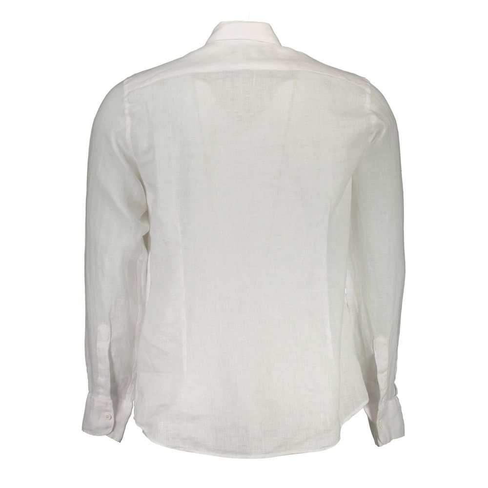 La Martina Bianco Linen Mens Men's Shirt