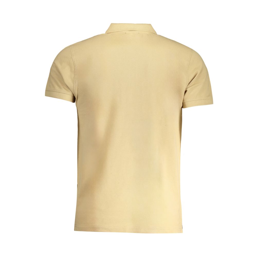 Cavalli Class Beige Cotton Men Men's Polo-Shirt