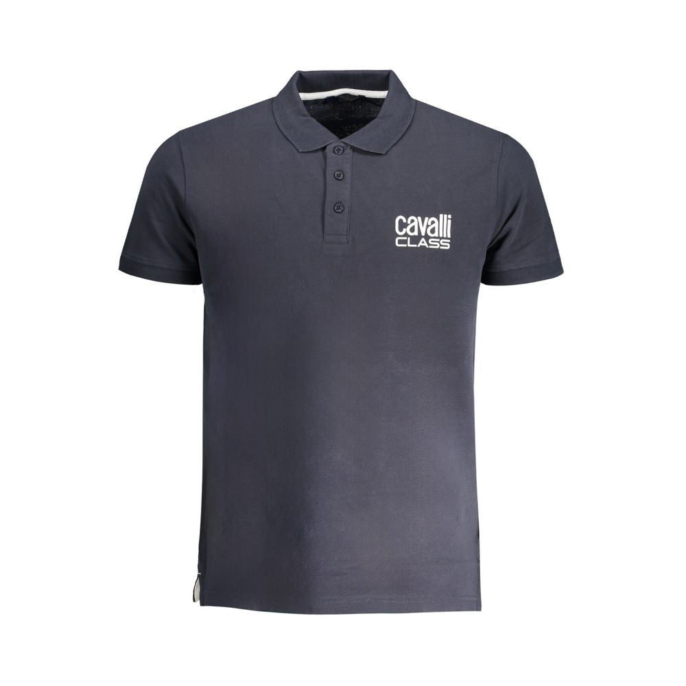 Cavalli Class Blu Cotton Men Men's Polo