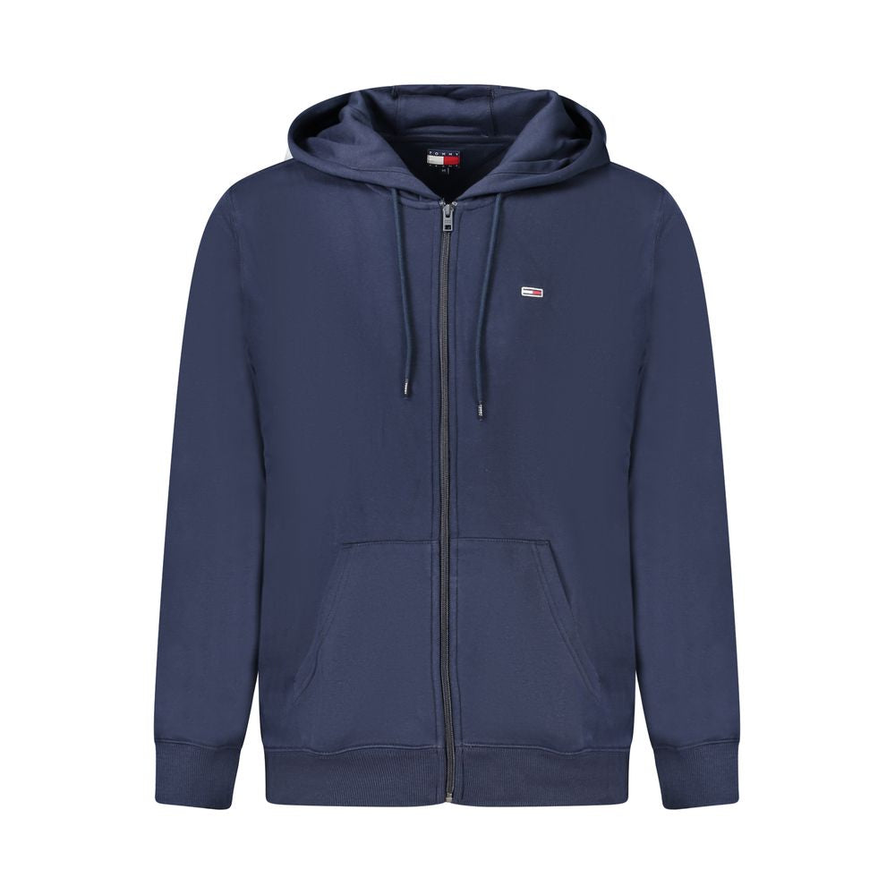 Tommy Hilfiger Blue Cotton Men's Hooded Men's Sweatshirt