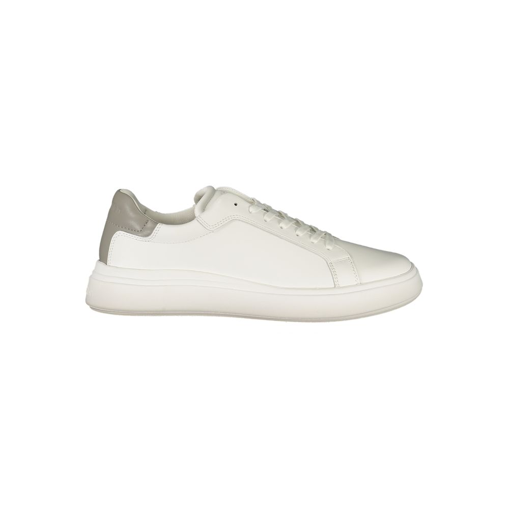 Calvin Klein White Polyurethane Men Men's Sneaker