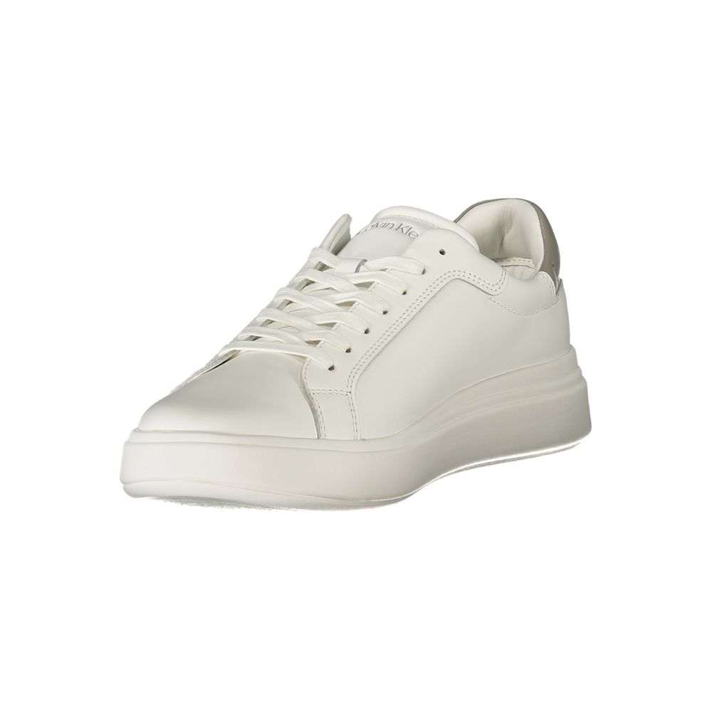 Calvin Klein White Polyurethane Men Men's Sneaker