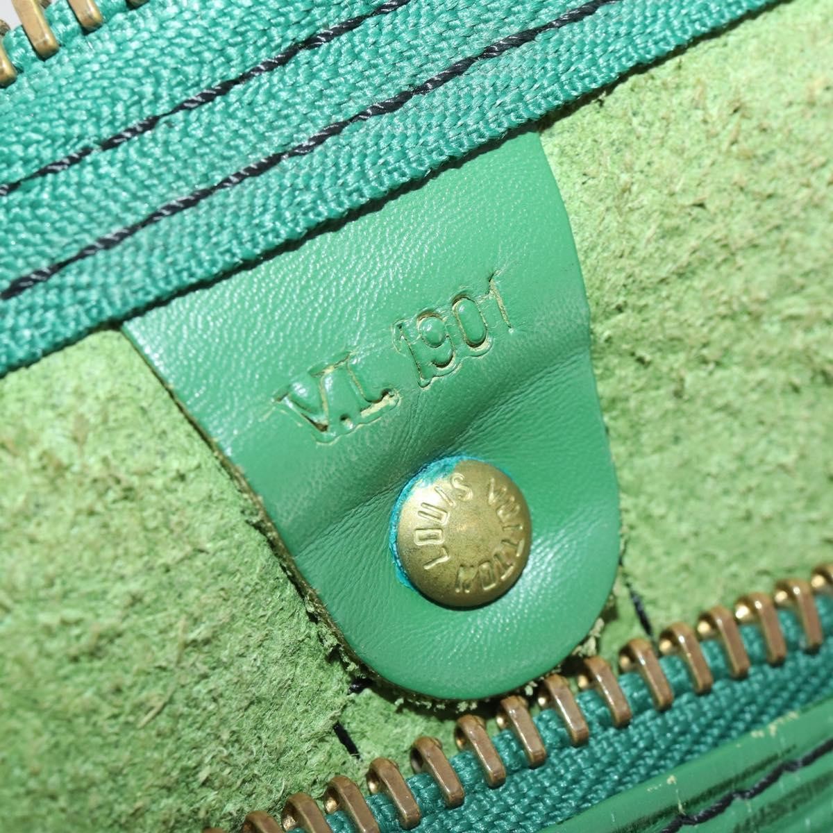 Louis Vuitton Keepall Epi Leather Green Leather Travel Bag Bag (Pre-Owned)