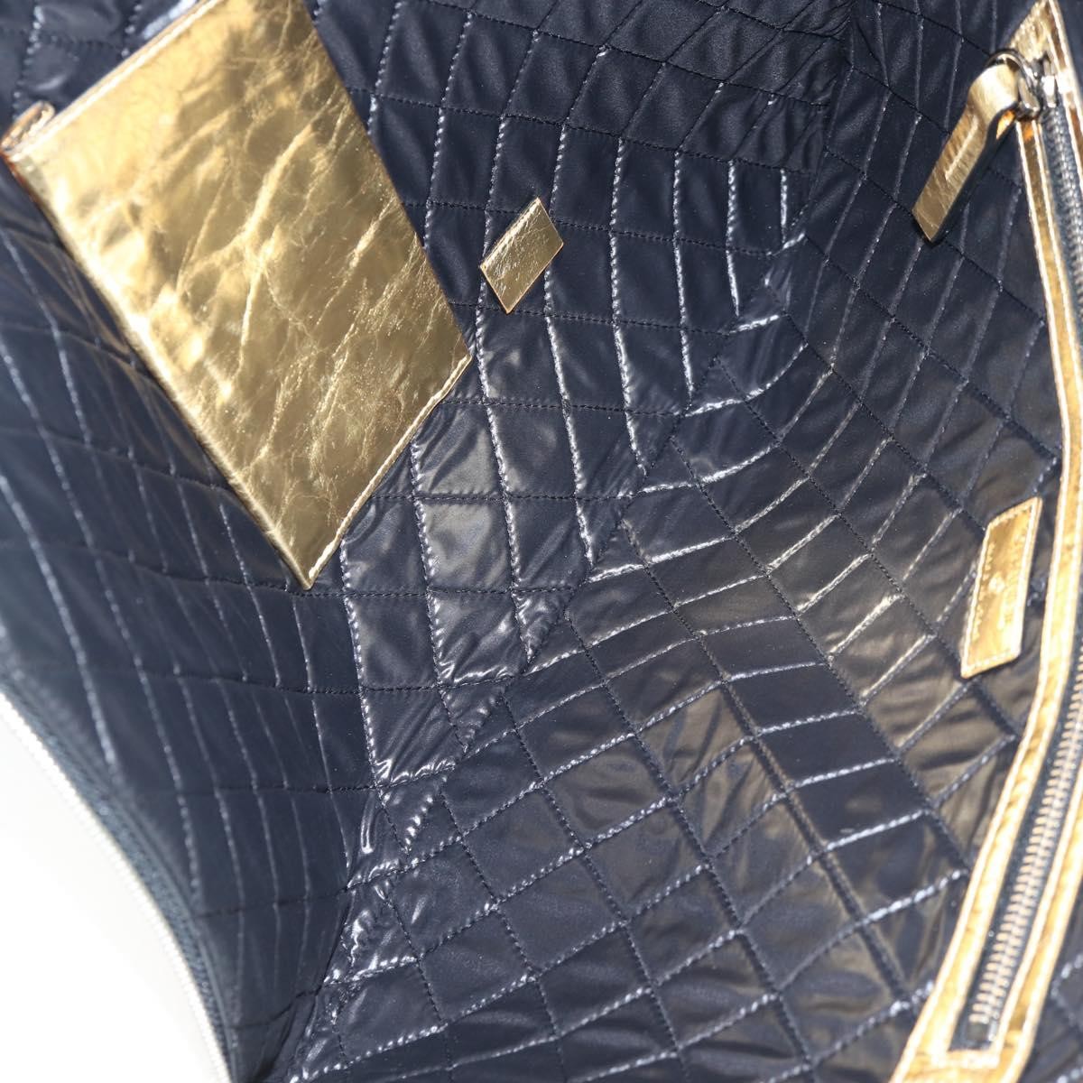 Chanel Feminine Crinkled Leather Gold Leather Clutche & Pouche Bag (Pre-Owned)