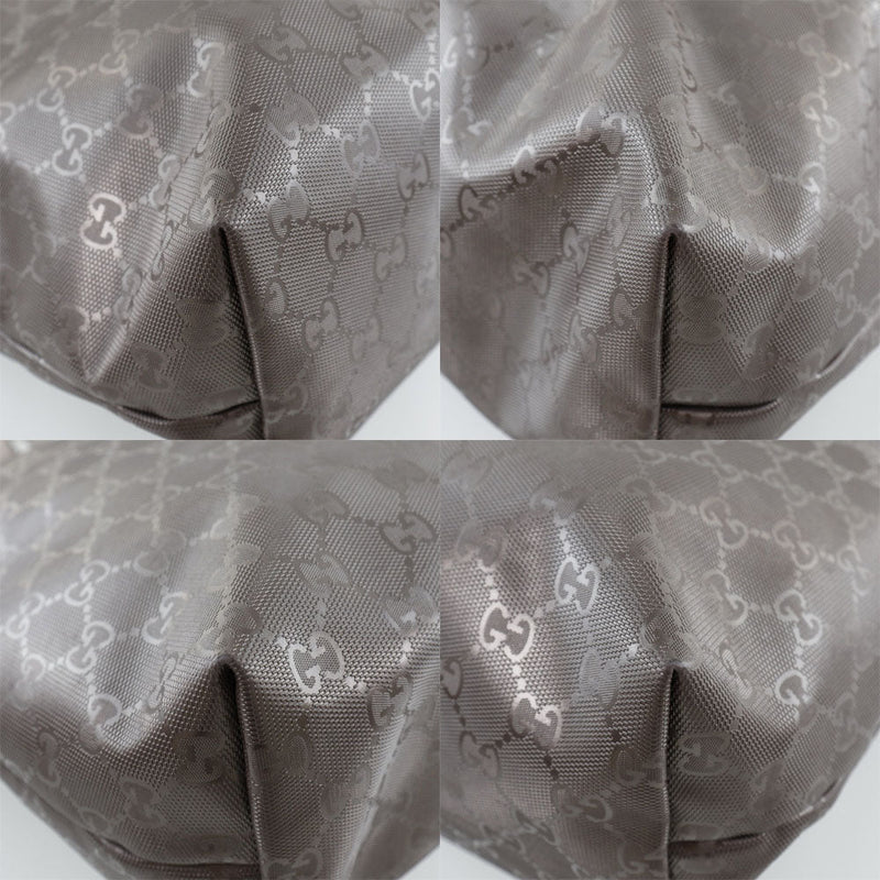 Gucci Gg Imprimé Brown Canvas Tote Bag (Pre-Owned)