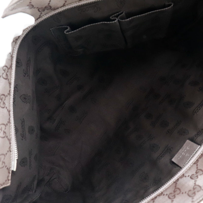 Gucci Gg Imprimé Brown Canvas Tote Bag (Pre-Owned)