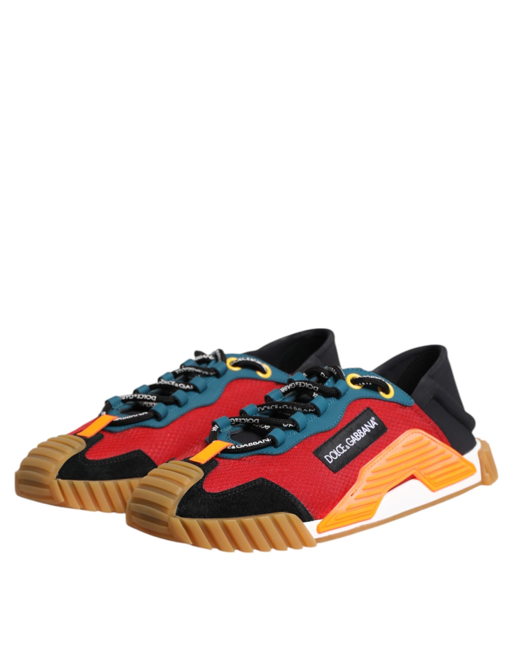 Dolce & Gabbana Multicolor Logo Low Top NS1 Sneakers Men's Shoes