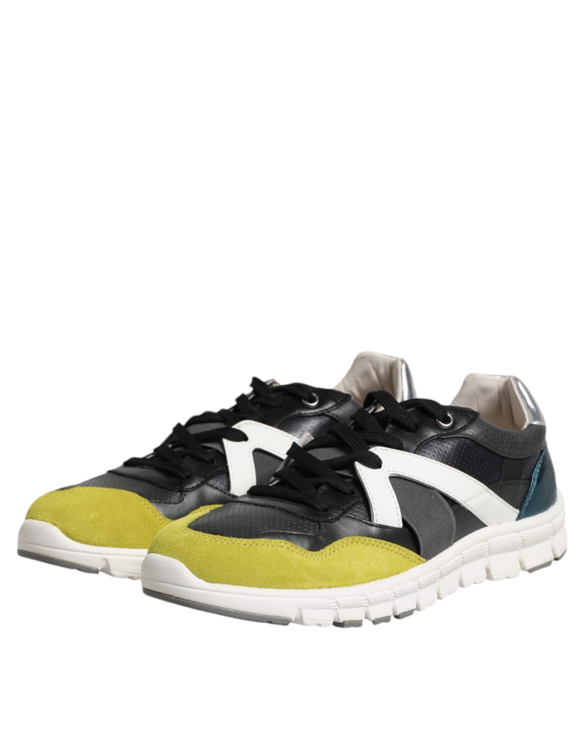 Dolce & Gabbana Multicolor Lace Up Low Top Men Sneakers Men's Shoes